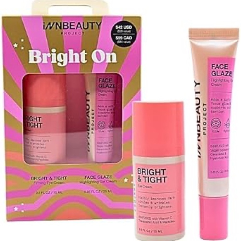 iNNBEAUTY PROJECT Bright On Face & Eye Cream Illuminating Duo